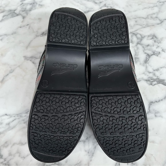 Dansko Pro XP Multi-Colored Striped Patent Leather Clogs Size 5.5/6 - Picture 11 of 12